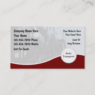 Cartes de visite pour entreprise de transport auto