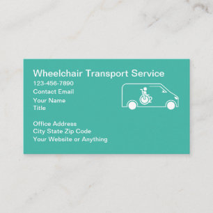 Cartes de visite pour entreprise de transport médi