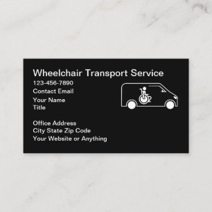 Cartes de visite pour entreprise de transport médi
