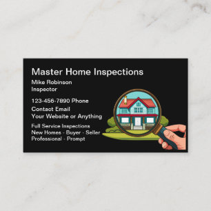 Cartes de visite pour entreprise d'inspection de m