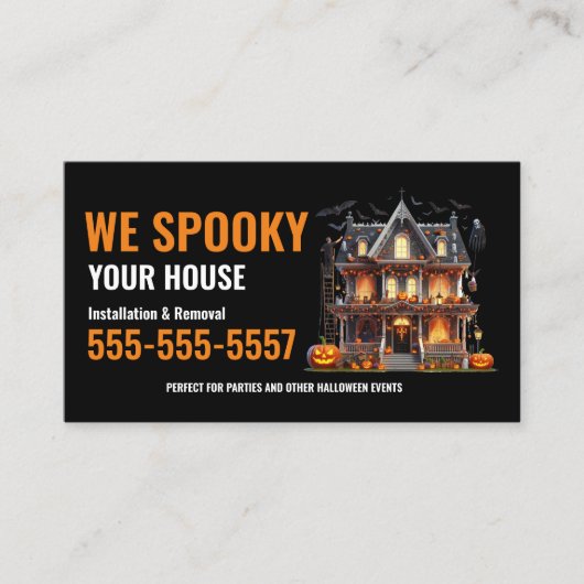 Cartes de visite pour entreprise d'installation de (Devant)