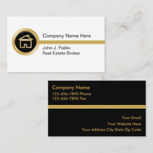 Cartes de visite pour entreprise immobilière de lu