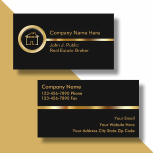 Cartes de visite pour entreprise immobilière de lu