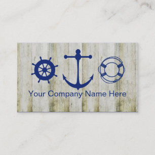 Cartes de visite pour entreprise maritime