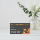 Cartes de visite pour entreprises de construction  (Debout devant)