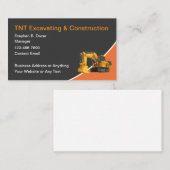 Cartes de visite pour entreprises de construction  (Devant / Derrière)
