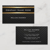 Cartes de visite pour entreprises de construction (Devant / Derrière)