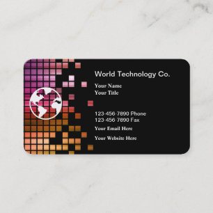 Cartes de visite pour entreprises technologiques u