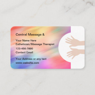 Cartes de visite pour esthéticienne tendance en th