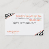 cartes de visite Pour Esthétiques | Hair School (Dos)