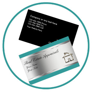 Cartes de visite pour évaluation immobilière