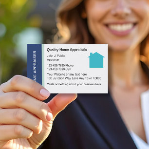 Cartes de visite pour évaluation immobilière
