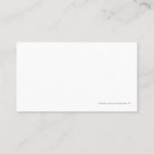 Cartes de visite pour expédition (Dos)