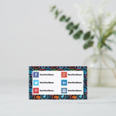 Cartes de visite pour expert en médias sociaux (Debout devant)