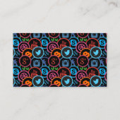 Cartes de visite pour expert en médias sociaux (Dos)