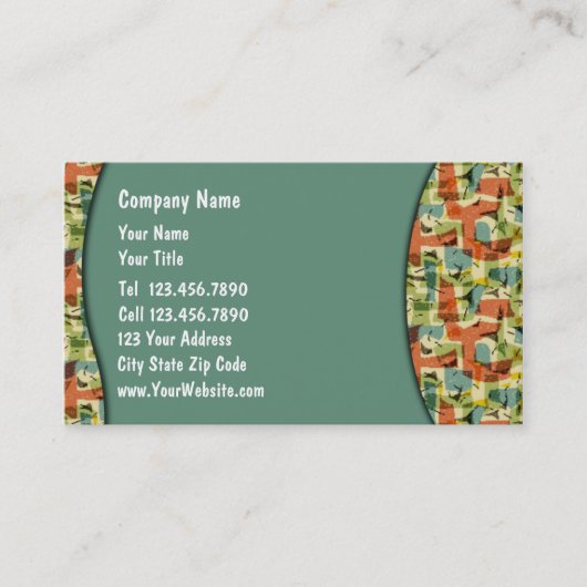 Cartes de visite pour fêtes (Devant)