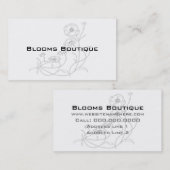 cartes de visite Pour Fleuristes (Devant / Derrière)