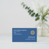 Cartes de visite pour fournitures marines (Debout devant)