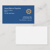 Cartes de visite pour fournitures marines (Devant / Derrière)