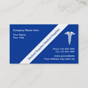 Cartes de visite pour fournitures médicales
