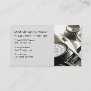 Cartes de visite pour fournitures médicales