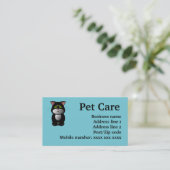 Cartes de visite pour garde d'animaux (Debout devant)