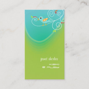 Cartes de visite pour garderie d'enfants élégantes