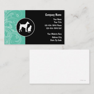 Cartes de visite pour gardien d'animaux