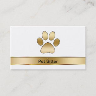Cartes de visite pour gardien d'animaux