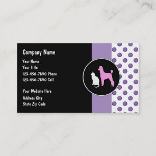 Cartes de visite pour gardien d'animaux