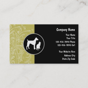 Cartes de visite pour gardien d'animaux