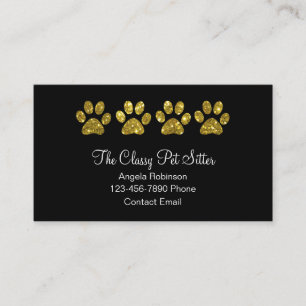 Cartes de visite pour gardien d'animaux de compagn