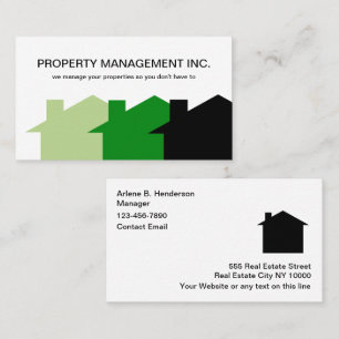Cartes de visite pour gestion de biens immobiliers