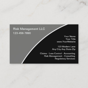 Cartes de visite pour gestion des risques