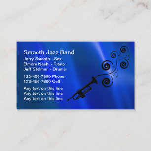Cartes de visite pour groupe de Jazz