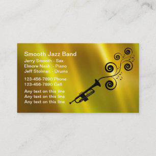 Cartes de visite pour groupe de Jazz