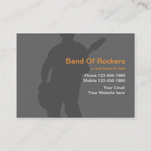Cartes de visite pour groupe de rock