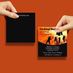 Cartes de visite pour groupe de rock les plus cool