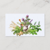 Cartes de visite pour Herboriste Herb Design (Dos)