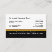 Cartes de visite pour hypnose (Devant)