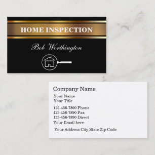 Cartes de visite pour inspection de maison