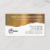 Cartes de visite pour inspection d'évaluation immo (Devant)