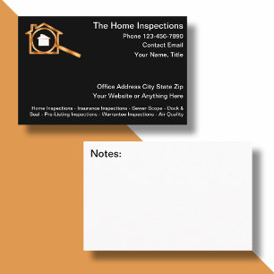 Cartes de visite pour inspections de maisons de bi