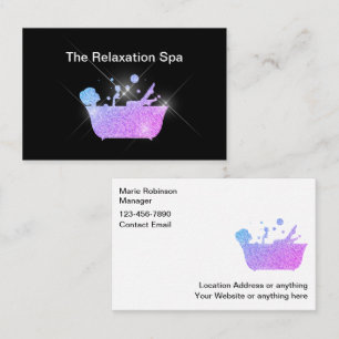 Cartes de visite pour institut de beauté Med Spa G