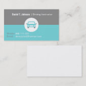Cartes de visite pour instructeur de conduite auto (Devant / Derrière)