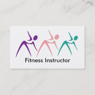 Cartes de visite pour instructeur de fitness puiss