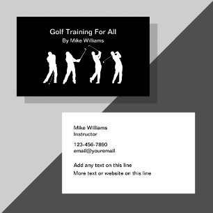 Cartes de visite pour instructeur de golf
