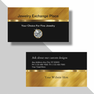 Cartes de visite pour la bijouterie