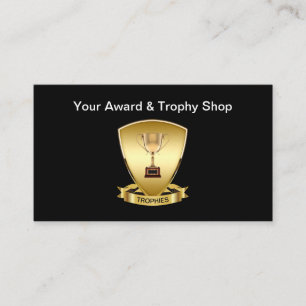 Cartes de visite pour la boutique de trophées et r