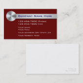 Cartes de visite pour la construction (Devant / Derrière)